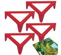 Cavalletti da tavolo - Cavalletto per pittura | Supporti per versare la vernice | Supporto per pittore | 4 supporti di supporto comodo supporto per versare, strumento artistico triangolare per disegno