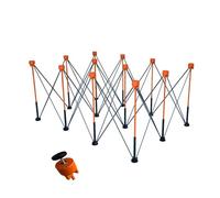 Cavalletti For Regolabili Pieghevoli, Banco Da Lavoro Pieghevole Con Capacità Di 1100 Libbre, Supporto Portatile Specializzato For La Lavorazione Del Legno, For Fabbriche(Orange,161.1x109.2x76.2cm)