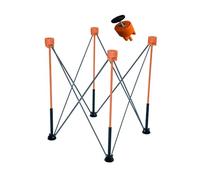 Cavalletti For Regolabili Pieghevoli, Banco Da Lavoro Pieghevole Con Capacità Di 1100 Libbre, Supporto Portatile Specializzato For La Lavorazione Del Legno, For Fabbriche(Orange,57.6x57.6x76.2cm)