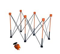 Cavalletti For Regolabili Pieghevoli, Banco Da Lavoro Pieghevole Con Capacità Di 1100 Libbre, Supporto Portatile Specializzato For La Lavorazione Del Legno, For Fabbriche(Orange,109.2x57.6x76.2cm)