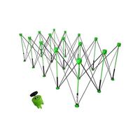 Cavalletti For Regolabili Pieghevoli, Banco Da Lavoro Pieghevole Con Capacità Di 1100 Libbre, Supporto Portatile Specializzato For La Lavorazione Del Legno, For Fabbriche(Green,212.5x109.2x76.2cm)