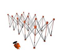Cavalletti For Regolabili Pieghevoli, Banco Da Lavoro Pieghevole Con Capacità Di 1100 Libbre, Supporto Portatile Specializzato For La Lavorazione Del Legno, For Fabbriche(Orange,212.5x109.2x76.2cm)