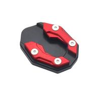 Cavalletti Laterale Estensione per VRSCSE Screamin' Eagle CVO V-Rod, Alluminio Antiscivolo e Resistente all'Usura Piastra Supporto Cavalletto,B/Red