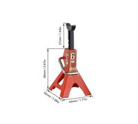 Cavalletti RC, 4PZ 6 Ton RC Car Scale Jack Stand per Axial SCX10 Wraith TRX4 D90 CC01 RC Quick Release Jack Stand