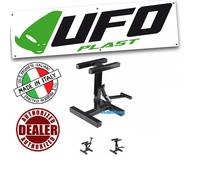 CAVALLETTO A SOLLEVAMENTO RAPIDO IN METALLO NERO UFO PLAST MX ENDURO CROSS TRIAL