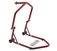Cavalletto Alza Moto 4 ruote 5 perni inclusi Anteriore Canotto Sterzo Rosso