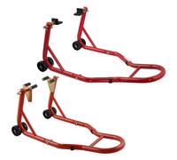 Cavalletto Alza Moto Anteriore Posteriore Regolabile Universale Adattatori