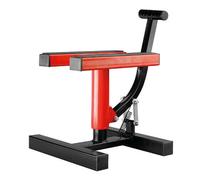 Cavalletto alza moto universale cross/enduro motard max 150kg gommato Rosso