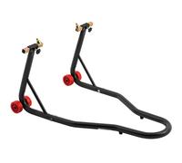 Cavalletto Alza Solleva Moto Anteriore Universale Regolabile 4 Ruote Nero
