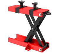 Cavalletto Alzamoto a Forbice Capacità 500kg Dimensioni Compatte con Altezza Regolabile in Acciaio Rosso