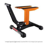 Cavalletto alzamoto a leva arancione cross enduro motard altezza 30 cm-40 cm