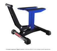 Cavalletto alzamoto a leva blu cross enduro motard altezza 30 cm-40 cm