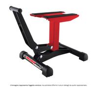 Cavalletto alzamoto a leva rosso cross enduro motard altezza 30 cm-40 cm