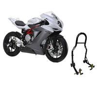 Cavalletto alzamoto alza moto per alzare sollevare le ruote anteriore per forcelle davanti compatibile con MV Agusta F3 800