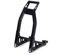 Front Motorbike Aluminum paddock Adjustable Stand weels rubber
