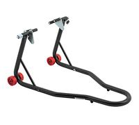 Cavalletto Anteriore Alza Solleva Moto Regolabile Universale 4 Ruote Nero