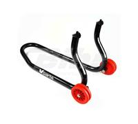 Cavalletto anteriore per forcelle con piedino forato Universale Moto Nero 58985