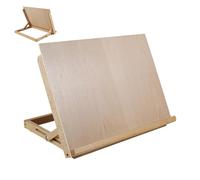 Cavalletto artistico da tavolo, pieghevole in legno, espositore compatto per schizzi, strumento di supporto per la pittura per studenti, artisti, insegnanti, principianti, dormitori, aule, studio