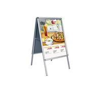 Cavalletto per avviso bifacciale con 2 cornici a scatto 50x70 cm