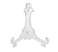 Cavalletto da esposizione in plastica riutilizzabile, supporto per piatto, ciotola, cornice, supporto piedistallo, trasparente, bella lavorazione