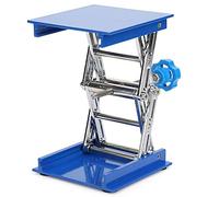 Cavalletto da laboratorio, piattaforma con sollevatore, carico di 5 kg | Regolazione dell'altezza del tavolo elevatore a forbice da laboratorio in alluminio per dispositivi, 100 x 100 mm