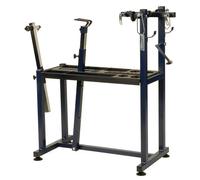 Cavalletto da officina regolabile 100 BiciSupport Bleu