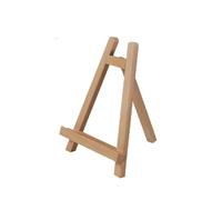 Cavalletto da tavolo in legno, pieghevole, per opere d'arte e dipinti (legno naturale)