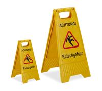 Cavalletto di segnalazione di pavimento scivoloso Segnale giallo pieghevole