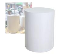 Cavalletto espositivo. Espositore rotondo per manichini, piedistallo cilindrico bianco per abiti da sposa per abiti da sposa e decorazioni per feste, piattaforma per l'esposizione di gioielli e