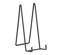 Cavalletto Espositore Supporto Piatti Esposizione - Supporti Piatti da Tavolo Extra Grandi - Cavalletti Espositori in Ferro - Porta Piatti Decorativi | Cornice Foto | Libri - Nero - 2 pezzi - 30,5 cm