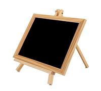Cavalletto in legno con tela che offre ai bambini divertimento e piacere di dipingere, da utilizzare come bacheca per messaggi a casa, piccolo cavalletto per esporre i bambini in legno