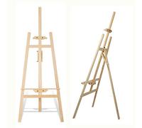 Cavalletto in legno di pino, 150 cm, regolabile in altezza, resistente, per artisti, schizzi, disegni, pittura, espositore per bambini e adulti, adatto a piccoli e grandi cavalletti