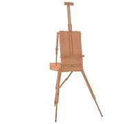Cavalletto in legno massello di faggio 81 x 121 x 173 cm - Lavagna di alta qualità per gallerie d'arte e studi - cavalletto stabile e durevole per artisti professionisti