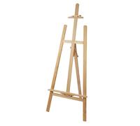 Cavalletto in legno regolabile da 150 cm, per piastrelle e materiali da costruzione, ideale per esposizioni al dettaglio e forniture fieristiche (marrone) - perfetto per esporre arte e prodotti