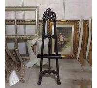 Cavalletto in stile francese antico, altezza 160 cm, in ABS intagliato oro/argento, design ornato per pittura, vetrina, decorazione per la casa, uso professionale