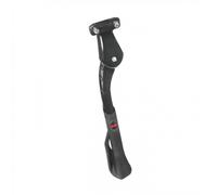 Cavalletto Laterale E-Bike Regolabile Alluminio Nero 26-29 Pollici Montaggio Posteriore