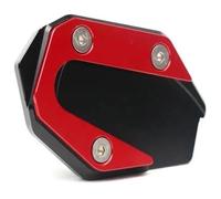 Cavalletto Laterale Estensione Per Y&amaha Per MT03 Per MT-25 Per YZF-R3 Per YZF-R25 Supporto Cavalletto Laterale Moto CNC Piastra Estensione(Rosso,X-1)
