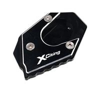 cavalletto Laterale Ingrandisci per KYMCO Xciting 250 300 350 400 400i 250i 300i 350i Moto Cavalletto Piede Cavalletto Laterale Estensione Pad Piastra di Supporto Ingrandisci (Color : Xciting Black)
