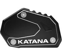 Cavalletto Laterale Supporto Supporto Per Cavalletto Laterale Per Suzuki GSX-S1000S Katana 2019-2022, Piastra Di Per, Estensione(Nero)