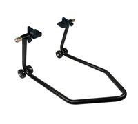 Cavalletto moto a sollevamento posteriore con ruotini