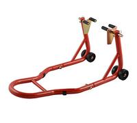 Cavalletto Moto Anteriore Alza Solleva Regolabile 4 Ruote Rosso Universale