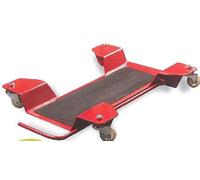 Cavalletto moto centrale con ruote supporto in ferro verniciato