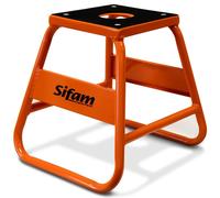 Cavalletto Moto Cross arancione con piastra superiore