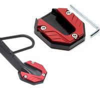 Cavalletto Moto Laterale Estensione per Kawasaki Ninja 500 2005-2019 2020 2021 2022 2023 2024 2025 2026, Antiscivolo Universale Alluminio Supporto Cavalletto Laterale Allargatore,A-Red