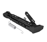 Cavalletto moto universale regolabile,KIMISS supporto laterale in lega di alluminio cavalletto laterale moto per NMAX 155 20152016 NMAX 125 (nero)