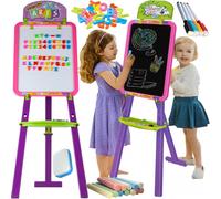 Cavalletto per bambini MalPlay 3 in 1 applicabile come lavagna in gesso lavag...