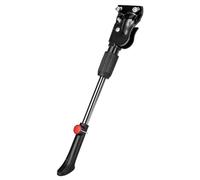 Cavalletto per bicicletta con altezza regolabile da 31,5 a 36,1 cm, cavalletto in acciaio per mountain bike e bici da strada da 20-27,5 pollici, design di montaggio a doppio foro, base antiscivolo