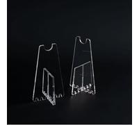 Cavalletto per bicicletta, in acrilico trasparente, portatile, adatto per mountain bike e bici da strada, per parcheggio stabile e riparazioni rapide (2 set da 2 pezzi)