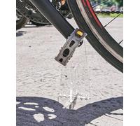 Cavalletto per bicicletta, in acrilico trasparente, portatile, per mountain bike, bici da strada, supporto stabile per un comodo parcheggio e manutenzione (set da 2 pezzi singoli)