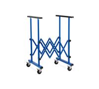Carrello con supporto telescopico universale, regolabile da 27 a 130 cm.